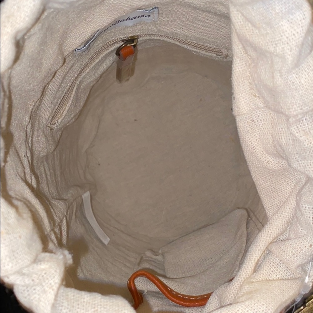 TOMMY BAHAMA RATTAN STRAW HANDMADE BUCKET BAG - Picture 4 of 5